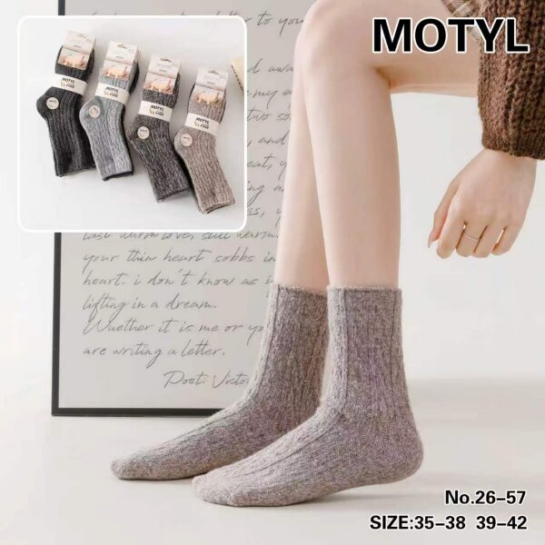 Skarpety damskie Roz 35-42, Mix kolor Paczka 40 szt
