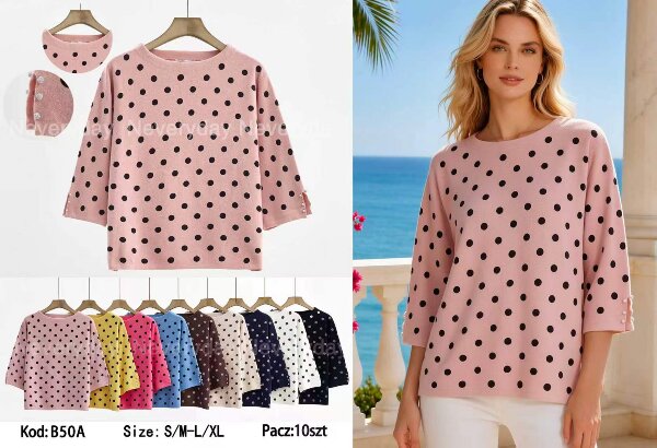 Swetry damskie Roz S/M-L/XL, Mix Kolor .Paczka 10 szt