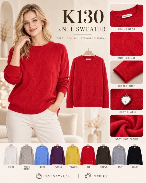Swetry damskie Roz S/M-L/XL, Mix Kolor .Paczka 10 szt