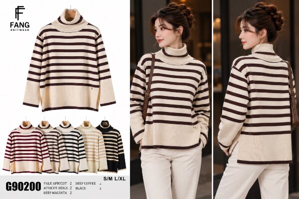 Swetry damskie Roz S/M-L/XL, Mix Kolor .Paczka 10 szt