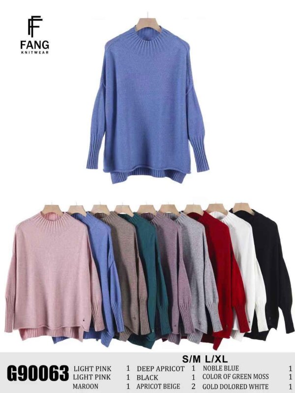 Swetry damskie Roz S/M-L/XL, Mix Kolor .Paczka 10 szt