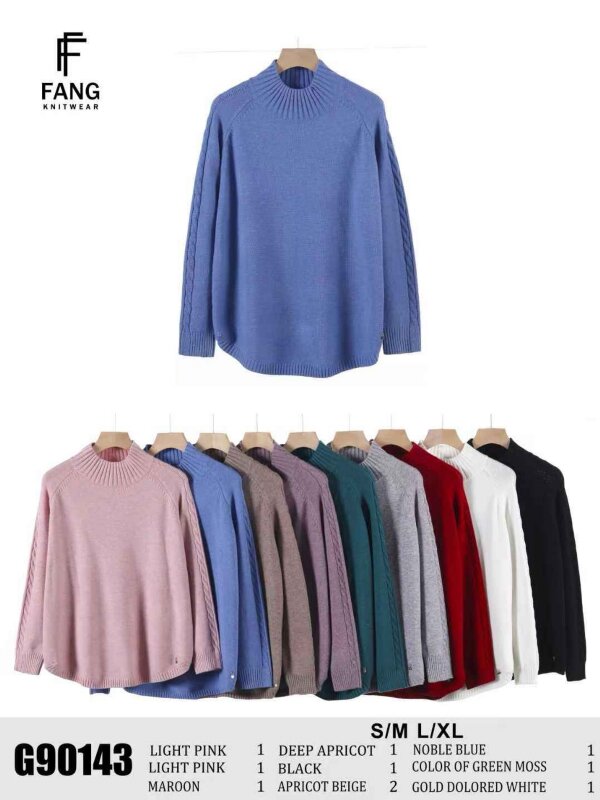 Swetry damskie Roz S/M-L/XL, Mix Kolor .Paczka 10 szt