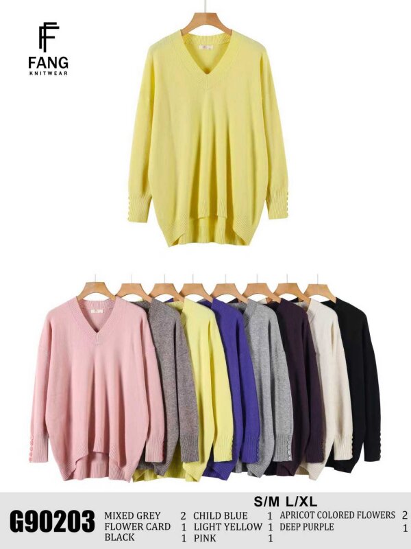 Swetry damskie Roz S/M-L/XL, Mix Kolor .Paczka 10 szt