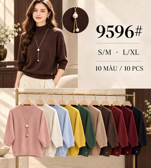 Swetry damskie Roz S/M-L/XL, Mix Kolor .Paczka 10 szt