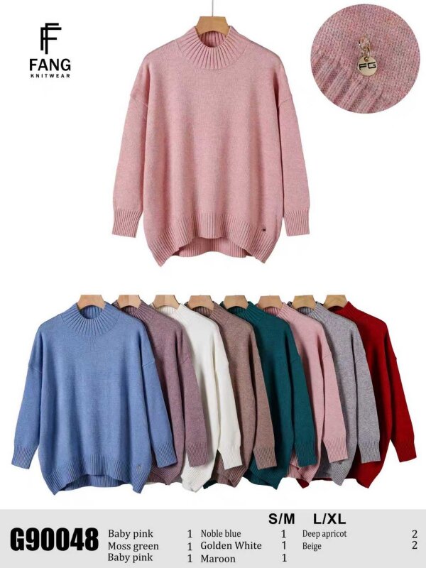 Swetry damskie Roz S/M-L/XL, Mix Kolor .Paczka 10 szt