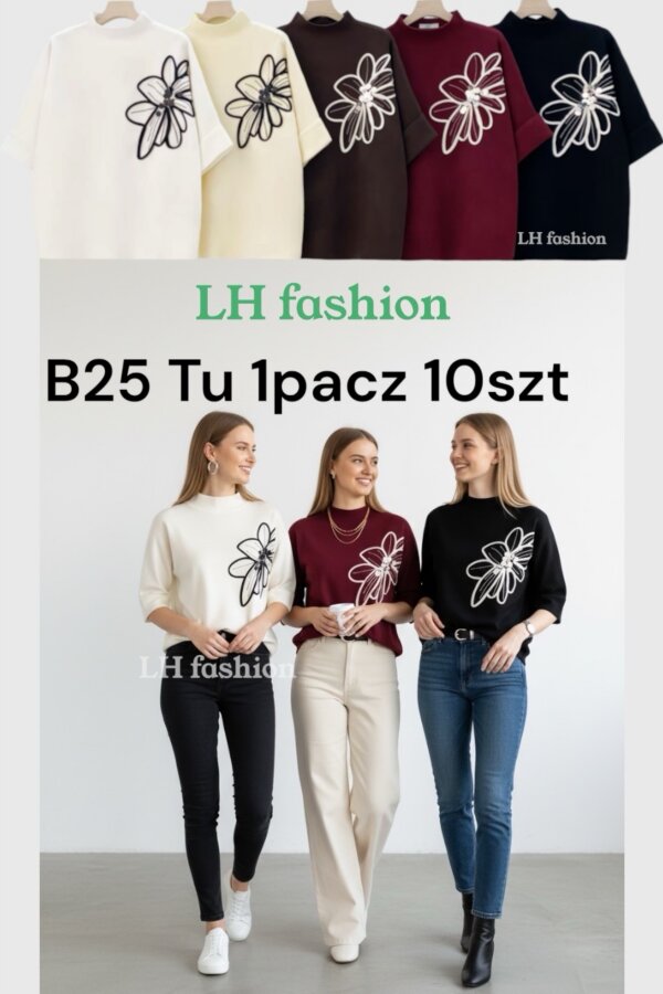 Swetry damskie Roz Standard, Mix Kolor .Paczka 10 szt
