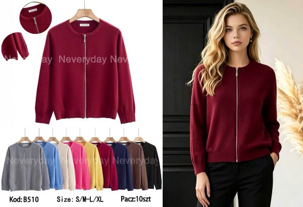 Bluzy damskie Roz S/M-L/XL, Mix Kolor .Paczka 10 szt