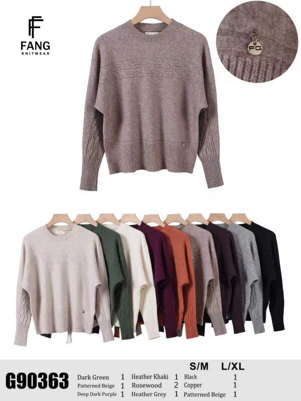 Swetry damskie Roz S/M-L/XL, Mix Kolor .Paczka 10 szt