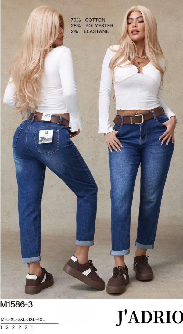 Spodnie damskie jeansy Roz M-4XL, 1 Kolor Paczka 10 szt