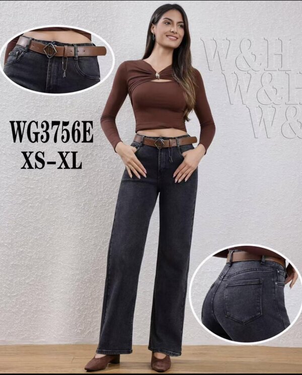 Spodnie damskie jeansy Roz XS-XL, 1 Kolor Paczka 10 szt