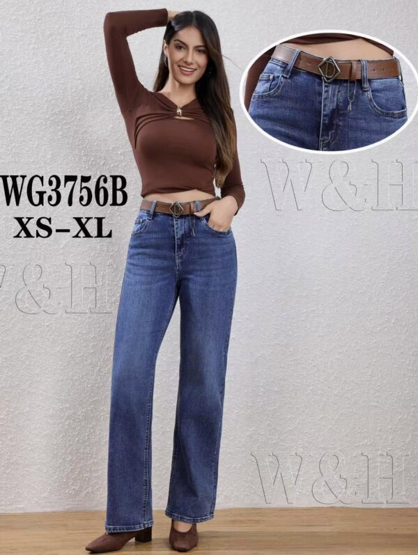 Spodnie damskie jeansy Roz XS-XL, 1 Kolor Paczka 10 szt