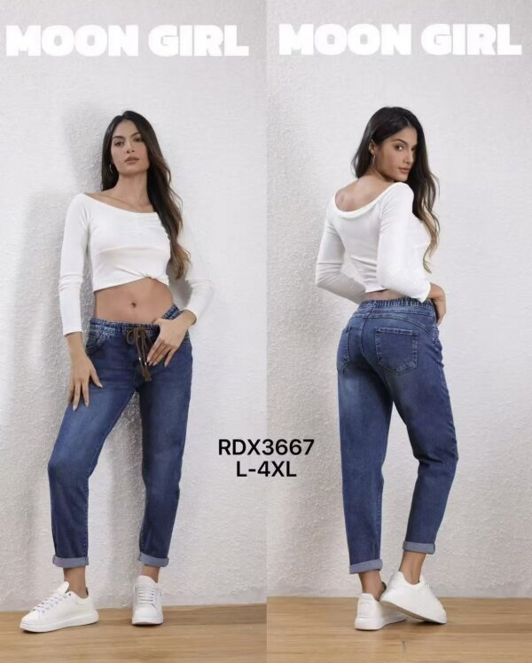 Spodnie damskie jeansy Roz L-4XL, 1 Kolor Paczka 10 szt