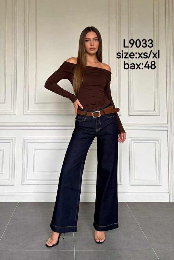 Spodnie damskie jeansy Roz XS-XL, 1 Kolor Paczka 12 szt