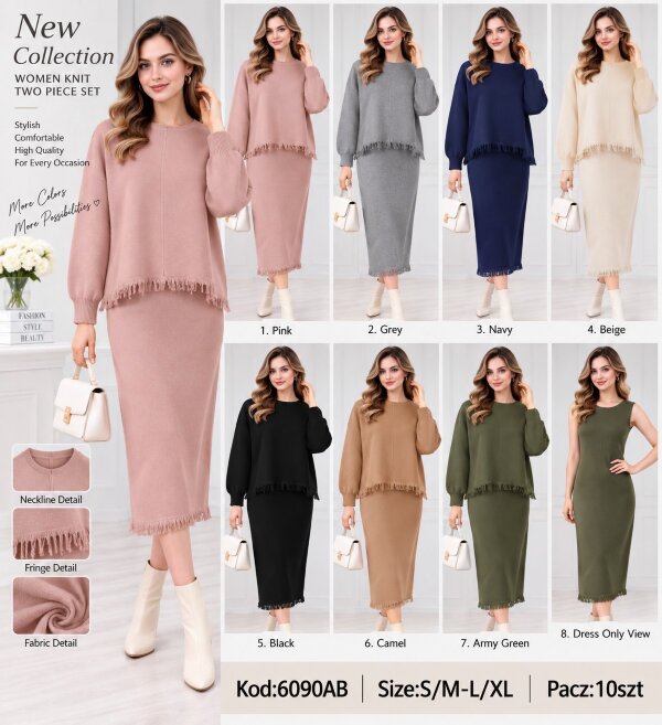 Komplet damskie Roz S/M-L-XL, Mix Kolor .Paczka 10 szt