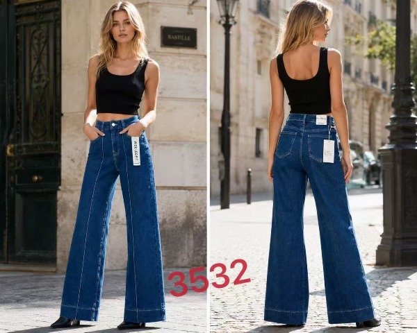 Spodnie damskie jeansy Roz XS-XL, 1 Kolor Paczka 12 szt
