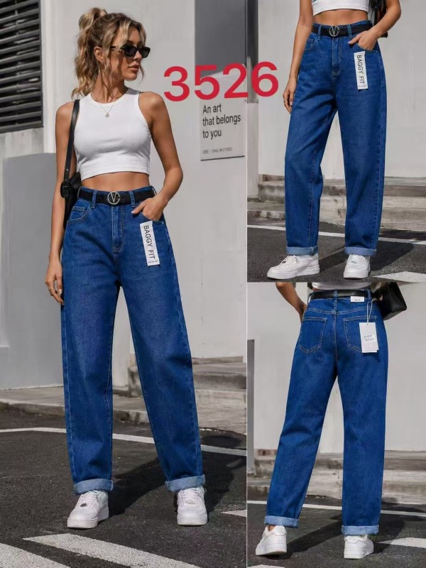 Spodnie damskie jeansy Roz XS-XL, 1 Kolor Paczka 12 szt