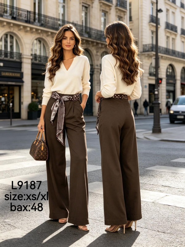 Spodnie damskie jeansy Roz XS-XL, 1 Kolor Paczka 12 szt