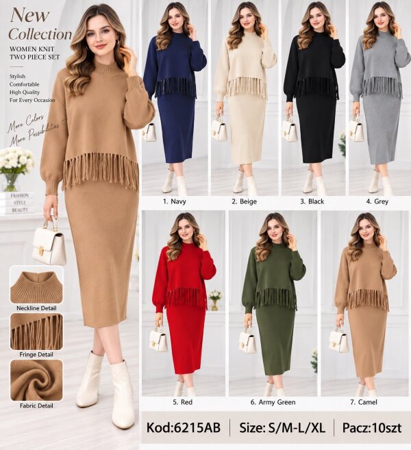 Komplet damskie Roz S/M-L-XL, Mix Kolor .Paczka 10 szt