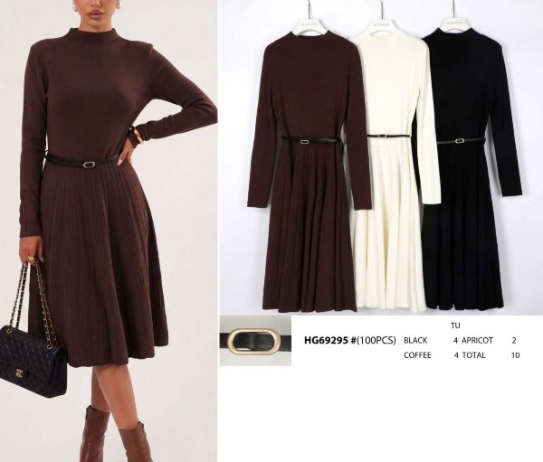 Sukienki damskie (Francja produkt) Roz S/M-M/L, Mix Kolor .Paczka 8 szt