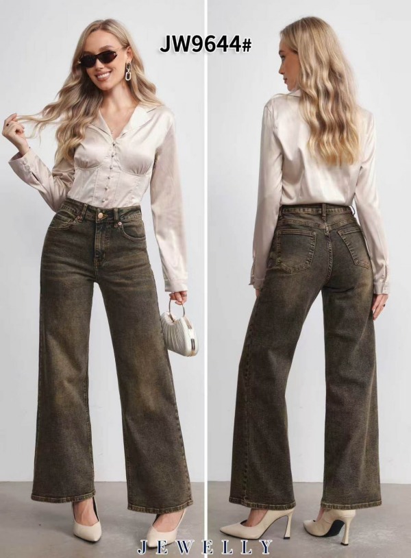 Spodnie damskie jeansy Roz XS-XL, 1 Kolor Paczka 10 szt