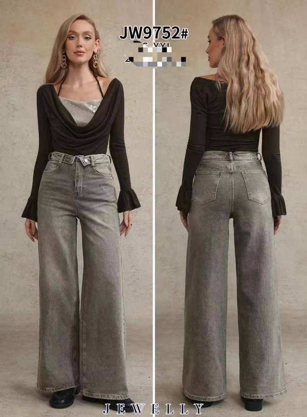Spodnie damskie jeansy Roz XS-XL, 1 Kolor Paczka 10 szt
