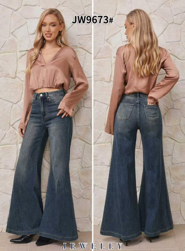 Spodnie damskie jeansy Roz XS-XL, 1 Kolor Paczka 10 szt