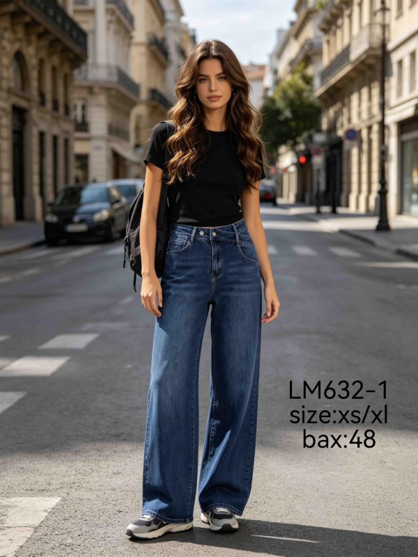 Spodnie damskie jeansy Roz XS-XL, 1 Kolor Paczka 10 szt