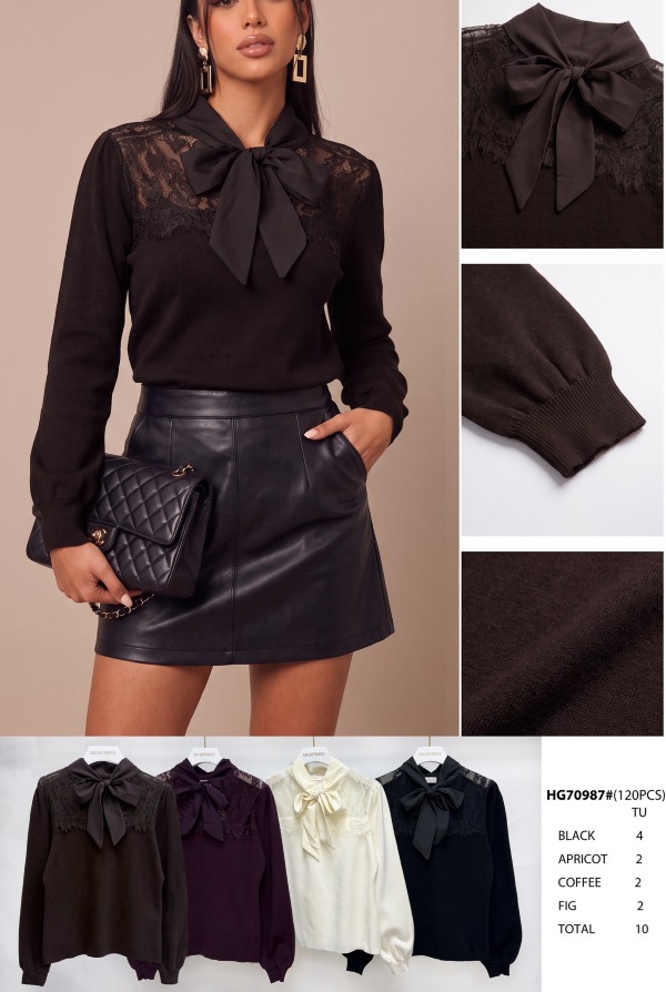 Bluzka damskie (Francja produkt) Roz S/M-M/L, Mix Kolor .Paczka 10 szt