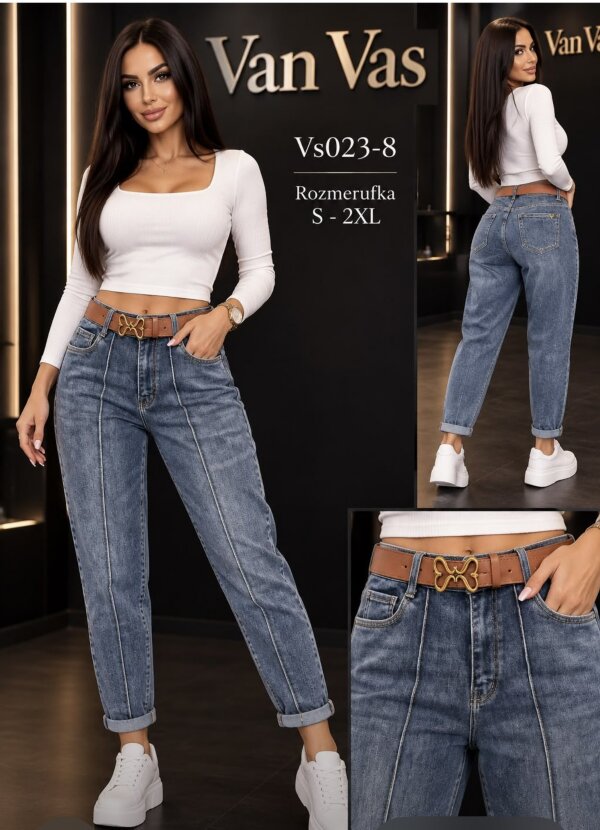 Spodnie damskie jeansy Roz S-2XL, 1 Kolor Paczka 10 szt