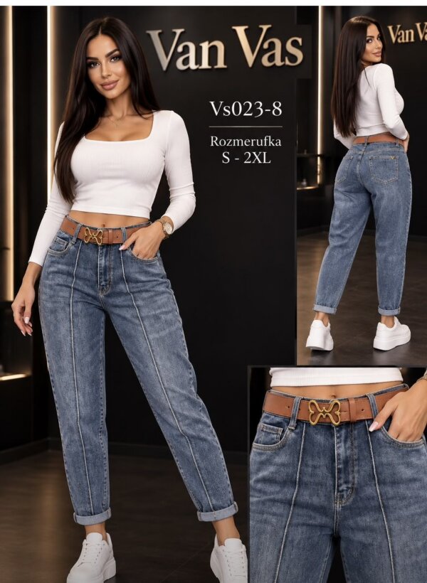 Spodnie damskie jeansy Roz S-2XL, 1 Kolor Paczka 10 szt