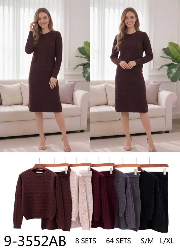 Komplet damskie Roz S/M-L/XL, Mix Kolor .Paczka 8 szt