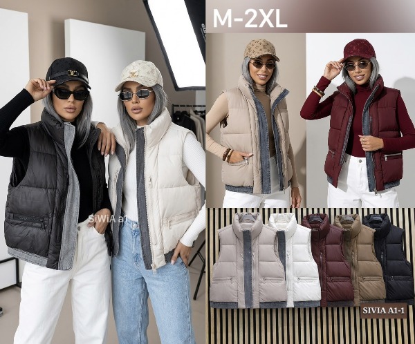 Kamizelki damskie Roz M-2XL, 1 Kolor Paczka 5 szt