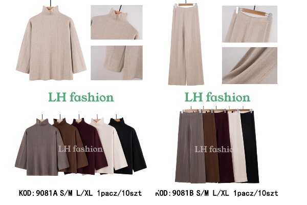 Komplet damskie Roz S/M-L/XL, Mix Kolor .Paczka 10 szt