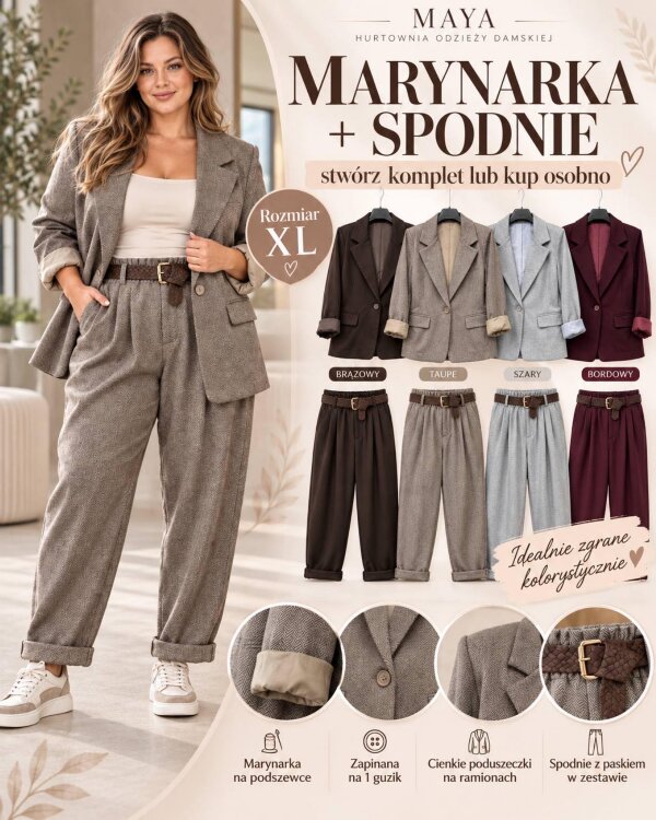 Komplet damskie (Włoskie produkt) Roz Standard, Mix Kolor Paczka 5 szt