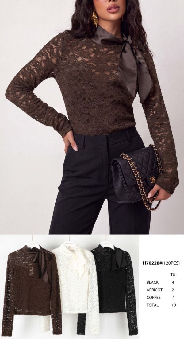 Bluzki damskie (Francja produkt) Roz S/M-M/L, Mix Kolor .Paczka 10 szt