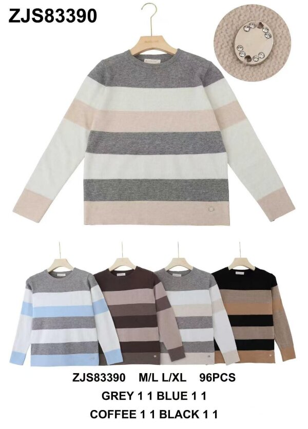 Swetry damskie (Francja produkt) Roz M/L-L/XL, Mix Kolor .Paczka 8 szt