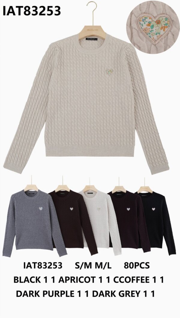 Swetry damskie (Francja produkt) Roz S/M-M/L, Mix Kolor .Paczka 10 szt