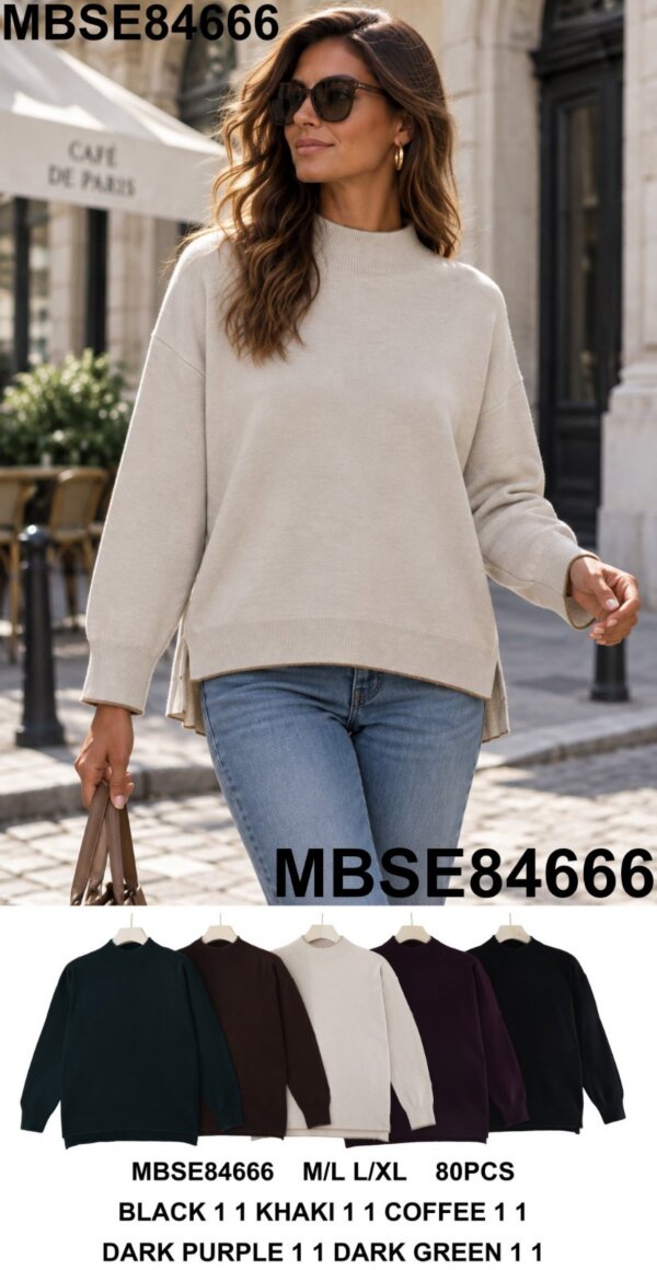 Swetry damskie (Francja produkt) Roz M/L-L/XL, Mix Kolor .Paczka 10 szt