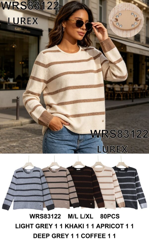 Swetry damskie (Francja produkt) Roz M/L-L/XL, Mix Kolor .Paczka 8 szt