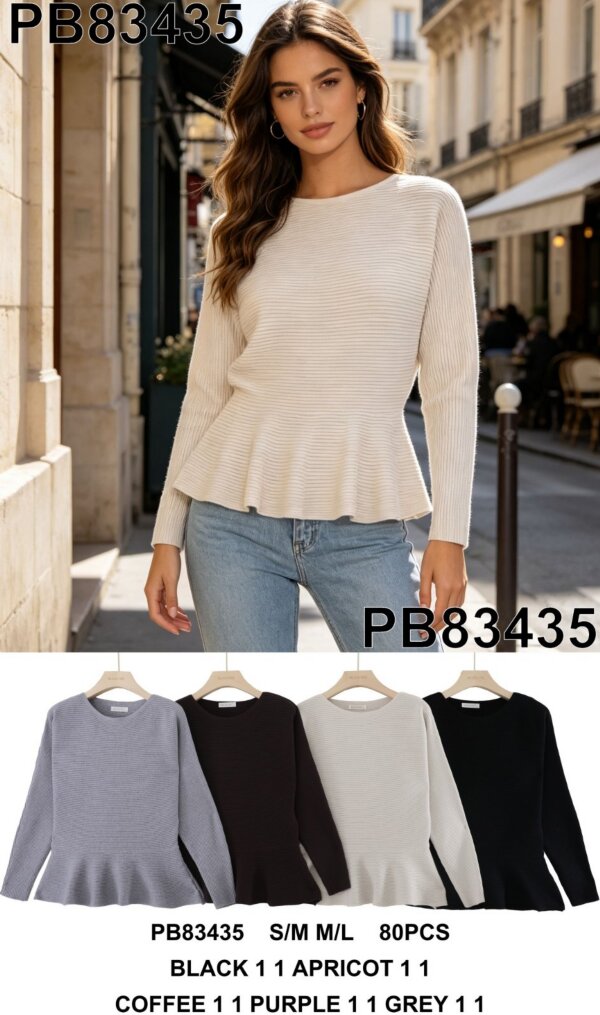 Bluzki damskie (Francja produkt) Roz S/M-M/L, Mix Kolor .Paczka 10 szt