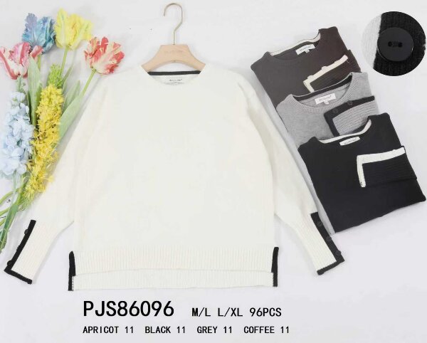 Swetry damskie (Francja produkt) Roz M/L-L/XL, Mix Kolor .Paczka 8 szt