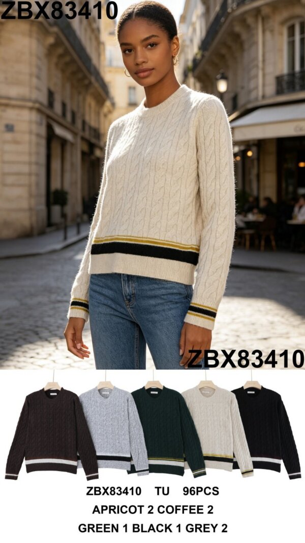 Swetry damskie (Francja produkt) Roz Standard, Mix Kolor .Paczka 8 szt