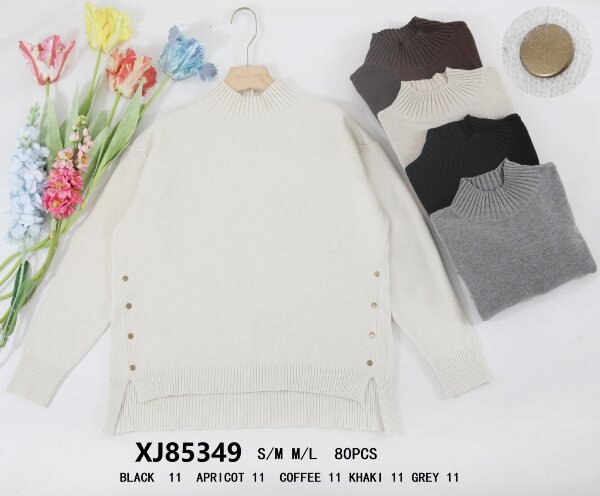 Swetry damskie (Francja produkt) Roz S/M-M/L, Mix Kolor .Paczka 10 szt