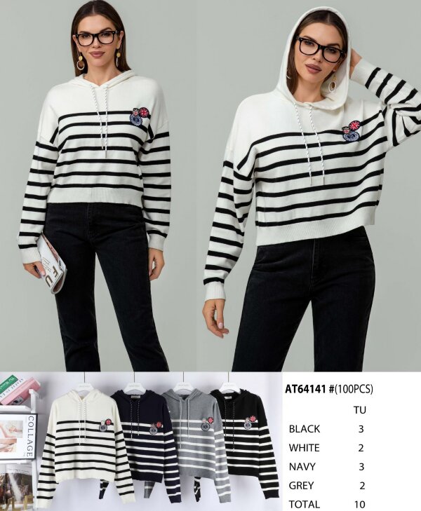 Bluzy damskie (Francja produkt) Roz S/M-M/L, Mix Kolor .Paczka 10 szt