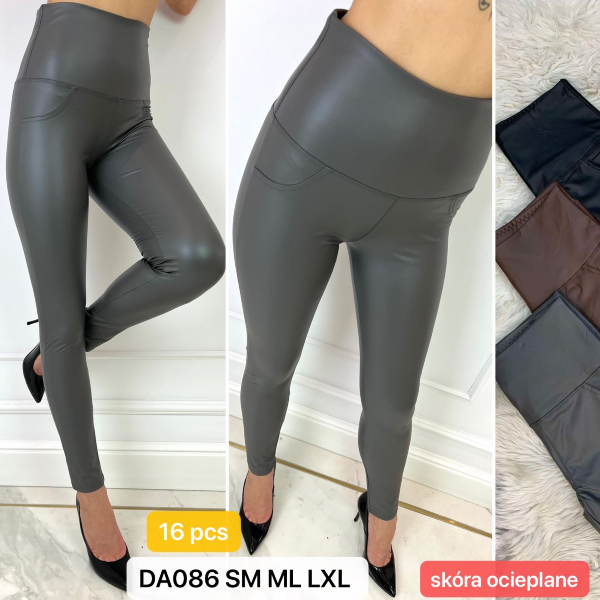 Spodnie skórzane damskie Roz S/M-M/L-L/XL,1 Kolor Paczka 12 szt