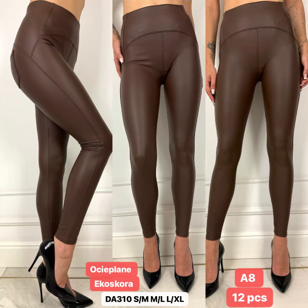 Spodnie skórzane damskie Roz S/M-M/L-L/XL,1 Kolor Paczka 12 szt