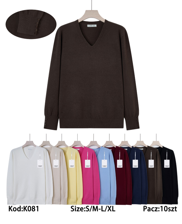 Swetry damskie Roz S/M-L/XL, Mix Kolor Paczka 10 szt