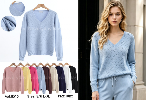 Swetry damskie Roz S/M-L/XL, Mix Kolor Paczka 10 szt