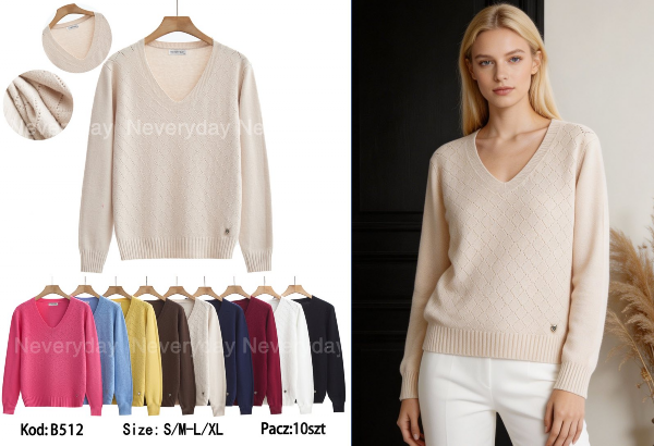Swetry damskie Roz S/M-L/XL, Mix Kolor Paczka 10 szt