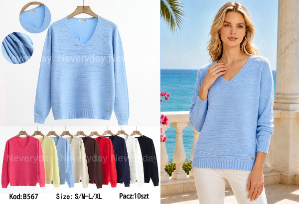 Swetry damskie Roz S/M-L/XL, Mix Kolor Paczka 10 szt